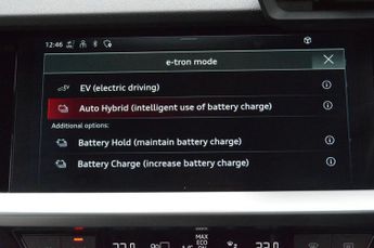 AUDI A3 1.4 TFSIe 40 Sport Sportback 5dr Petrol Plug-in Hybrid S Tronic 