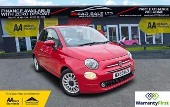 Fiat 500 1.2 Lounge Hatchback 3dr Petrol Manual Euro 6 (s/s) (69 bhp)