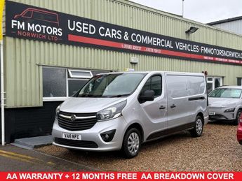 Vauxhall Vivaro 1.6 CDTi 2900 Sportive Panel Van 5dr Diesel Manual L2 H1 Euro 6 