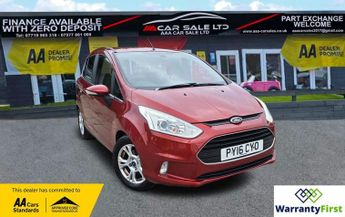 Ford B Max 1.5 TDCi Zetec MPV 5dr Diesel Manual Euro 6 (s/s) (75 ps)