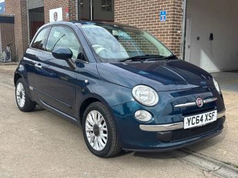 Fiat 500 1.2 Lounge Hatchback 3 Door Petrol Manual Blue Euro 6 1 Owner fr