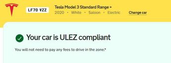 TESLA Model 3 Standard Range Plus Saloon 4dr Electric Auto RWD (241 bhp)