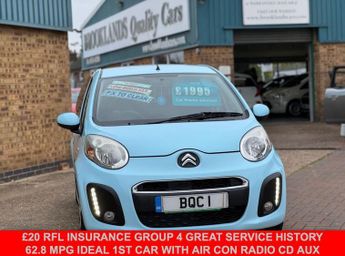 CITROEN C1 1.0i VTR+ Hatchback 5 Door Blue Light Petrol Manual Euro 5 (68 p