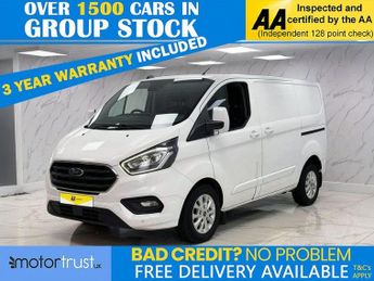 FORD TRANSIT CUSTOM 2.0 280 EcoBlue Limited Panel Van 5dr Diesel Auto L1 H1 Euro 6 (