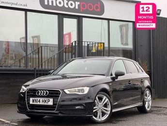 Audi A3 2.0 TDI S line Sportback 5dr Diesel S Tronic quattro Euro 6 (s/s