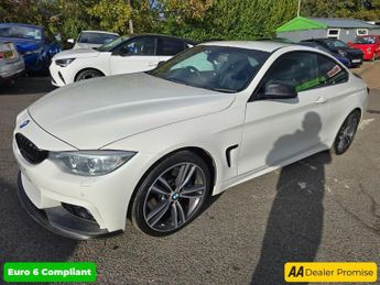 BMW 4 SERIES White 2.0 428i M Sport Coupe, 68,000 miles, 2 owners, Euro 6 ULE