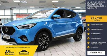 MG ZS 1.5 VTi-TECH Exclusive SUV 5dr Petrol Manual Euro 6 (s/s) (106 p