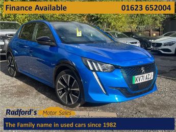 PEUGEOT E-208 50kWh GT Hatchback 5dr Electric Auto (136 ps)