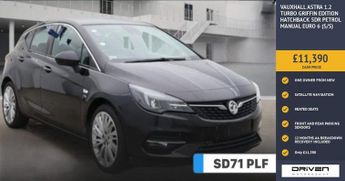 Vauxhall Astra 1.2 Turbo Griffin Edition Hatchback 5dr Petrol Manual Euro 6 (s/
