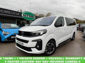 VAUXHALL Vivaro Life Electric 75kWh Ultimate XL MPV 5dr Electric Auto LWB (8 Seat, 11kW Charge
