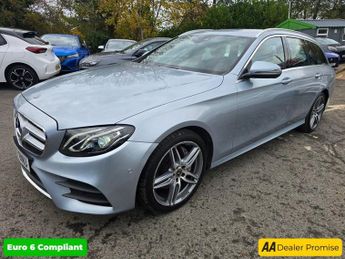 MERCEDES-BENZ E-CLASS Silver 2.0 E220d AMG Line Estate, 56,300 miles, 2 owners, Euro 6