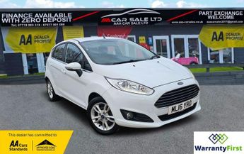 Ford Fiesta 1.0 Zetec Hatchback 5dr Petrol Manual Euro 6 (s/s) (80 ps)