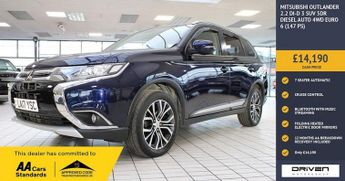 Mitsubishi Outlander 2.2 DI-D 3 SUV 5dr Diesel Auto 4WD Euro 6 (147 ps)