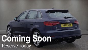 AUDI A3 2.0 TFSI S line Sportback 5dr Petrol S Tronic Euro 6 (s/s) (190 