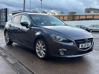 MAZDA MAZDA3 2.2 SKYACTIV-D Sport Nav Hatchback 5 Door Diesel Automatic Grey 