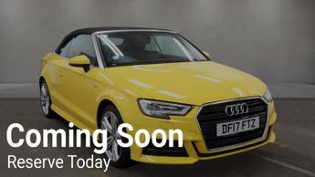 Audi A3 1.6 TDI S line Convertible 2dr Diesel Manual Euro 6 (s/s) (110 p