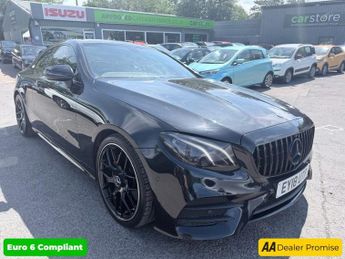 Mercedes E Class Black E220d AMG Line Coupe, 45,000 miles, Full Service History, 