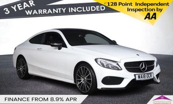 Mercedes C Class 2.0 C200 AMG Line (Premium) Coupe 2dr Petrol G-Tronic+ Euro 6 (s