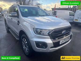 Ford Ranger 2.0 EcoBlue Wildtrak in silver, 56,000 miles, Euro 6 ULEZ, 4x4, 