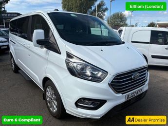 Ford Tourneo 2.0 320 EcoBlue Titanium Minibus L2 in white, 49,999 miles, Euro
