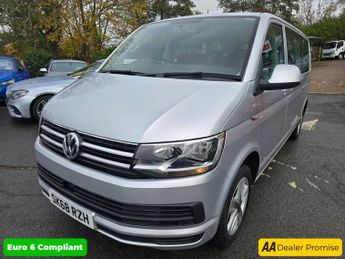 VOLKSWAGEN TRANSPORTER SHUTTLE Silver 2.0 BiTDI BlueMotion Tech SE Minibus, 83,300 miles, 2 own