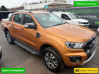 Ford Ranger Orange 2.0 EcoBlue Wildtrak Pickup, 73,200 miles, 1 owner, Euro 