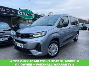 Vauxhall Combo 52kWh Design XL MPV 5dr Electric Auto (7.4kW Charger) (136 ps)