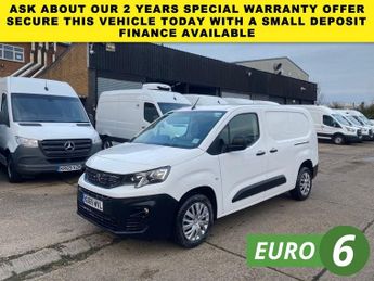 Peugeot Partner 1.5 BLUE HDI PROFESSIONAL L2 LWB 100BHP. AIRCON. SENSORS. 73K MI