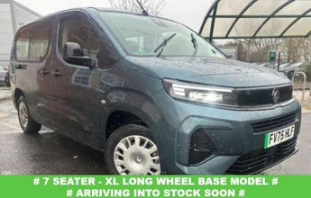 VAUXHALL Combo Life Electric 52kWh Design XL MPV 5dr Electric Auto (7.4kW Charger) (136 ps)