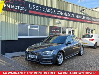 Audi A4 2.0 TDI S line Saloon 4dr Diesel S Tronic quattro Euro 6 (s/s) (