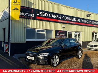 Audi A3 1.0 TFSI S line Sportback 5dr Petrol Manual Euro 6 (s/s) (116 ps