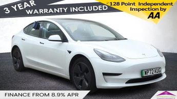 Tesla Model 3 Saloon 4dr Electric Auto RWD (241 bhp)