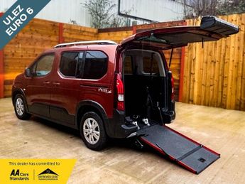 Peugeot Rifter 3 Seat Auto Petrol Wheelchair Accessible Disabled Access Vehicle