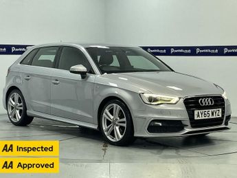 AUDI A3 2.0 TDI S line Sportback 5dr Diesel Manual Euro 6 (s/s) (150 ps)