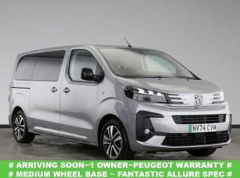 PEUGEOT E- Traveller 75kWh Allure Standard MPV 5dr Electric Auto MWB (8 Seat, 11kW Ch