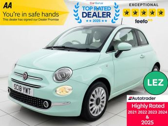 Fiat 500 1.2 Lounge Hatchback 3dr Petrol Manual Euro 6 (s/s) (69 bhp)