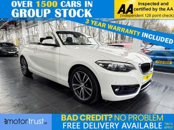 BMW 218 1.5 218i Sport Convertible 2dr Petrol Auto Euro 6 (s/s) (136 ps)