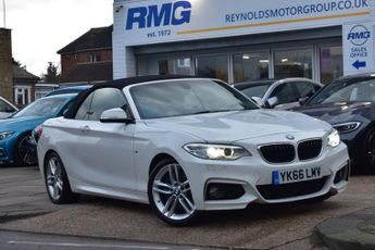 BMW 220 2 OWNERS FULL SERVICE HISTORY 2.0 220i M Sport Convertible 2dr |