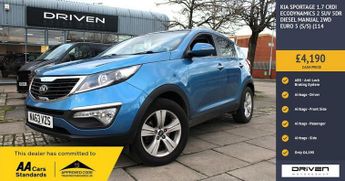 Kia Sportage 1.7 CRDi EcoDynamics 2 SUV 5dr Diesel Manual 2WD Euro 5 (s/s) (1