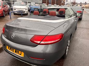 MERCEDES-BENZ C-CLASS 2.0 C200 Sport Cabriolet 2dr Petrol G-Tronic+ Euro 6 (s/s) (184 