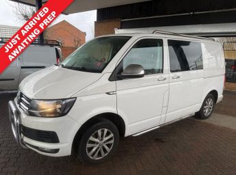 Volkswagen Transporter 2.0 TDI T28 BlueMotion Tech Highline CREW VAN 6 SEATER 5dr Diese