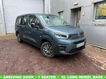 CITROEN E-BERLINGO 52kWh PLUS XL MPV 5dr Electric Auto (7.4kW Charger) (136 ps)