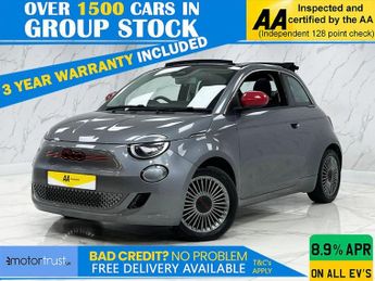 FIAT 500e C 42kWh RED Convertible 2dr Electric Auto (118 ps)
