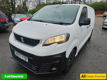 PEUGEOT E-EXPERT White e 1200 75kWh electric panel van, 48,600 miles, ULEZ compli