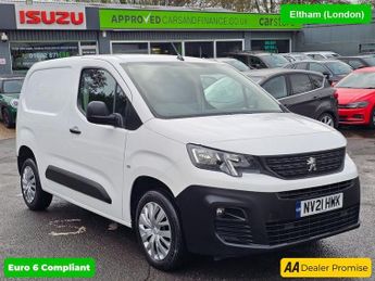 Peugeot Partner White 1.5 BlueHDi Euro 6 panel, 68,952 miles, ULEZ compliant, 5-
