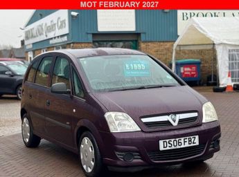 VAUXHALL MERIVA 1.4i 16v Life MPV Rubens Red Petrol Manual (154 g/km, 89 bhp)