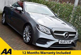 Mercedes E Class E220d AMG-LINE CABRIOLET 9G-TRONIC AUTO 191 BHP (EURO 6)