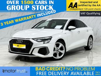 AUDI A3 1.0 TFSI 30 S line Saloon 4dr Petrol S Tronic Euro 6 (s/s) (110 