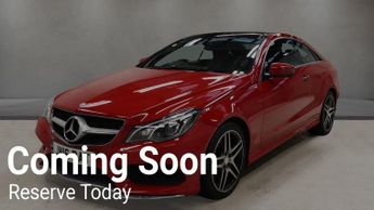 MERCEDES-BENZ E-CLASS 3.0 E350d V6 BlueTEC AMG Line (Premium) Coupe 2dr Diesel G-Troni