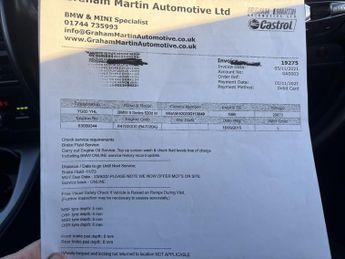 BMW 5 SERIES 2.0 520d M Sport Saloon 4dr Diesel Auto Euro 6 (s/s) (190 ps)